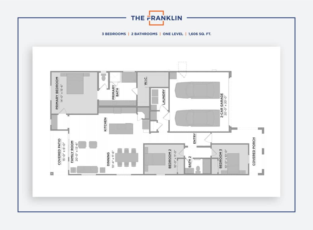 The Franklin_3 Bedroom_2D & 3D Floor Plans_1