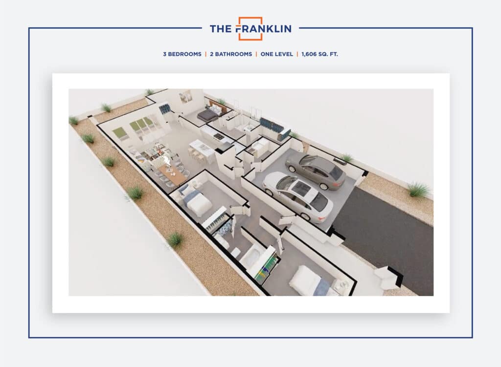 The Franklin_3 Bedroom_2D & 3D Floor Plans_3